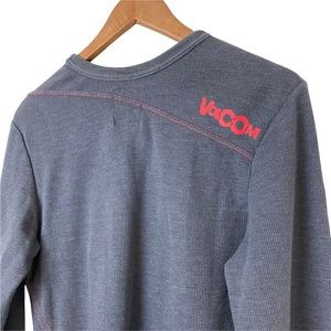 Volcom Gray Long Sleeve Tee with Red Logo